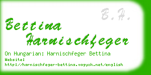 bettina harnischfeger business card